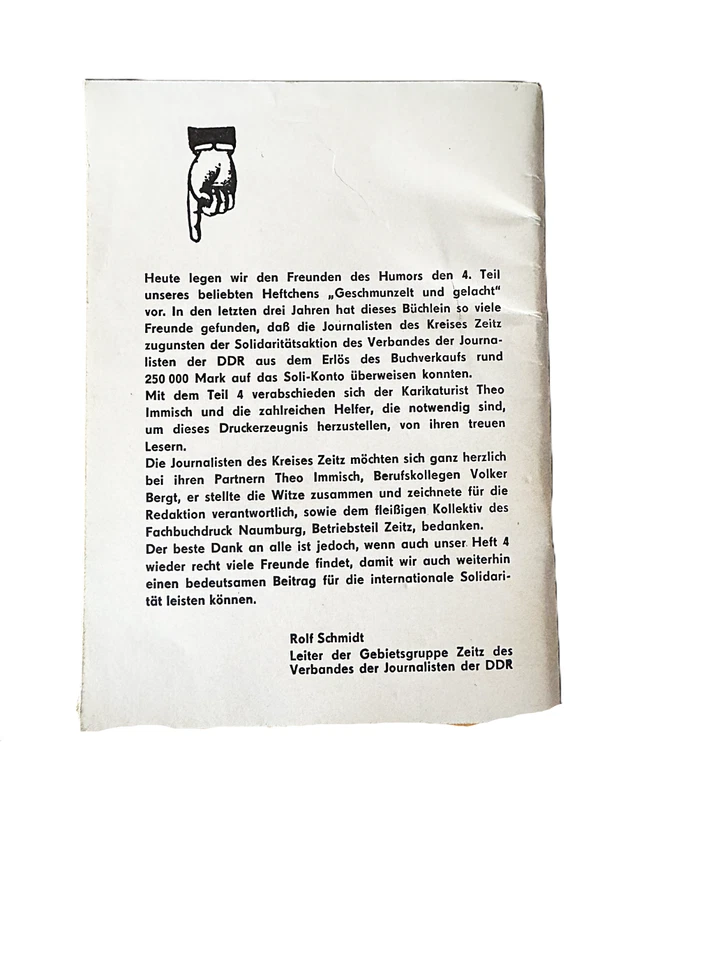 Geschmunzelt und gelacht, Humor, Witze und 40 Zeichnungen von Theo Immisch (DDR) - Bild 4 von 4