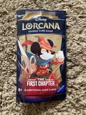 Ravensburger Disney Lorcana THE FIRST CHAPTER EMPTY PACK WRAPPER MICKEY QUANTITY