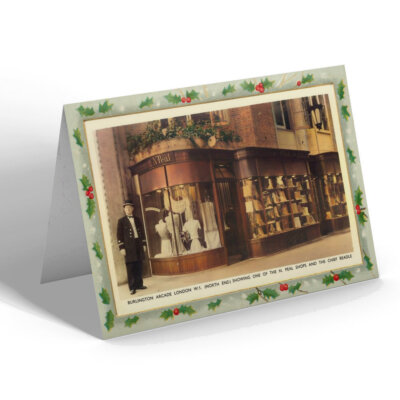 WEIHNACHTSKARTE Vintage London - Burlington Arcade London W.1. (North End) (b)