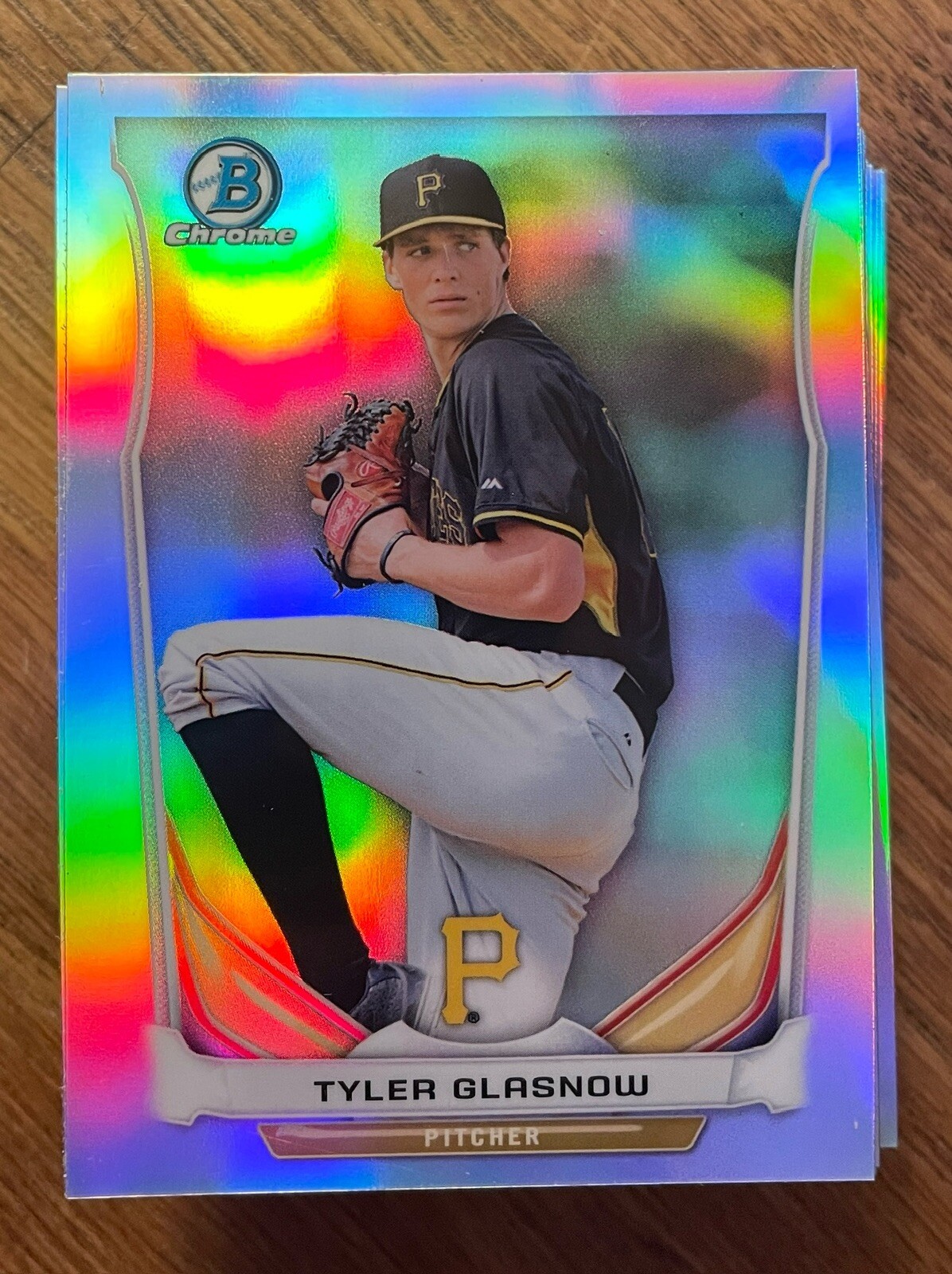 2014 Bowman Draft Top Prospects Chrome Refractor #CTP-61  Tyler Glasnow QTY