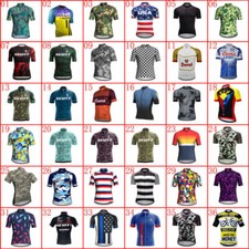 Camiseta retro de ciclismo para hombre Equipo de verano Bicicleta Camisa Manga corta MTB Bicicleta Prendas para el torso