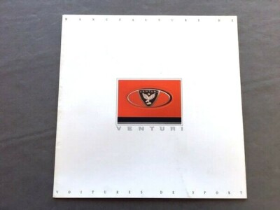 Venturi 210hp 260hp Convertible MVS Original Car Sales Brochure - 1994 1995 1996