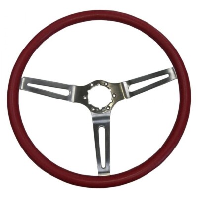 Goodmark Steering Wheel With Comfort Grip-Red Fits Chevrolet GMK4033540704