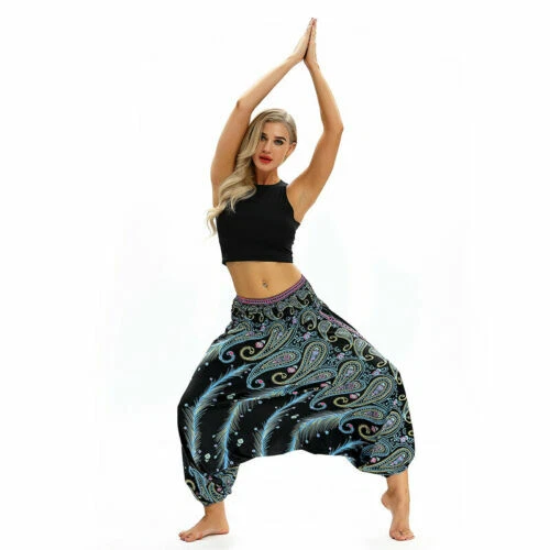 Hippie Floral Trousers for Women