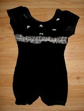 Girls Gymnastic-Dance-Tumbling-Ice Skating Skate Leotard Bodysuit Costume-XS-4-5