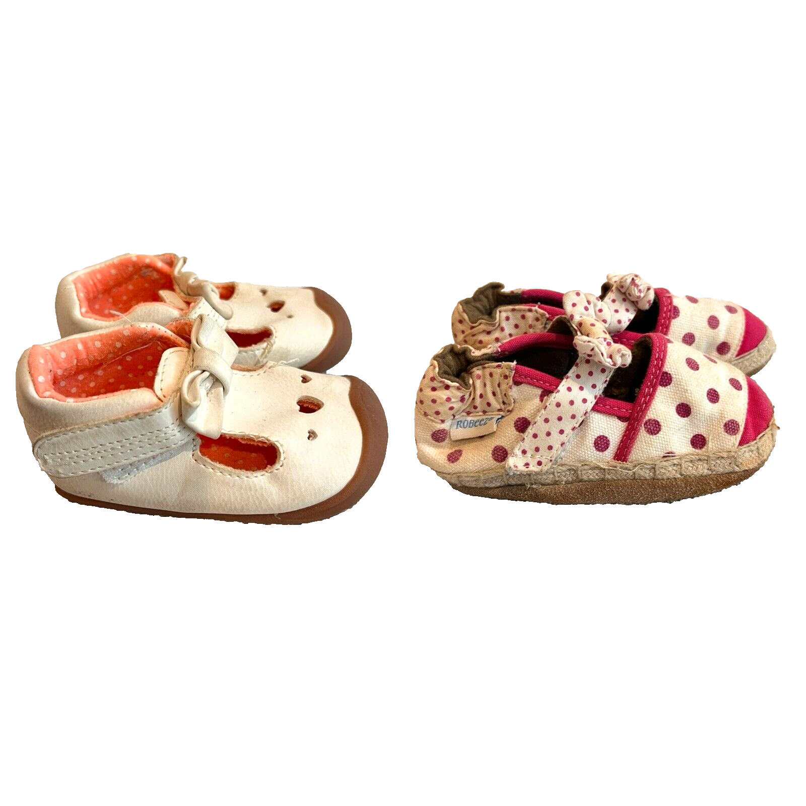 SAOLA Scarpe Robeez suola pelle Carter's bambina Mary Janes lotto 12 18 mesi 2 5