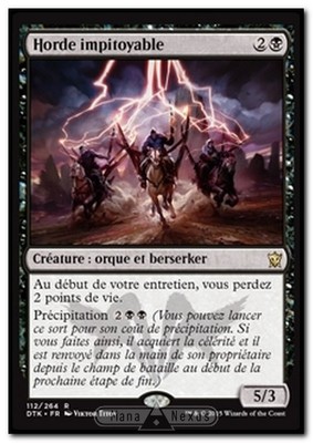 MTG Magic DTK - Pitiless Horde/Horde Impitoyable, French/VF