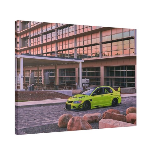 Mitsubishi Evo 9 High Resolution Museum Quality Horizontal Canvas Print #003 - Picture 4 of 10