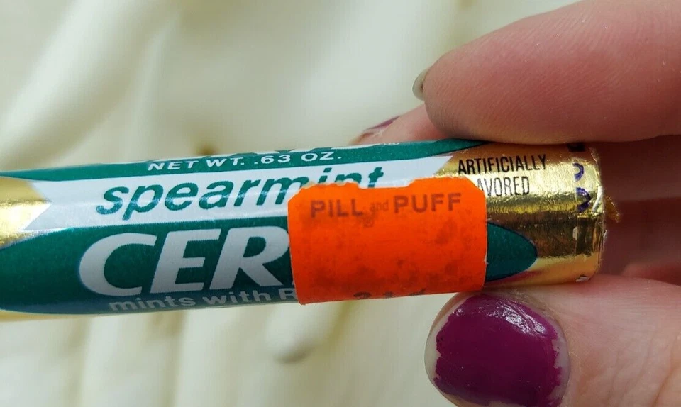 Sellado Nuevo Oldstock Certs de Menta Verde Rollo Como Nuevo de Píldora y Soplo Foto 2 de 4