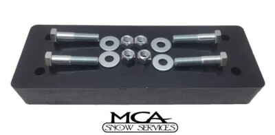 ARCTIC HD SNO-PUSHER POLY BLOCK BOTTOM MOUNT ONLY HARDWARE 2 x 6 x 16-1/2 10209