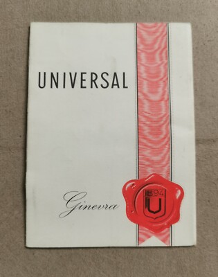 Universal Genève Vintage Garantie Papierheft Rohling 50er/60er Jahre für alle Modelle