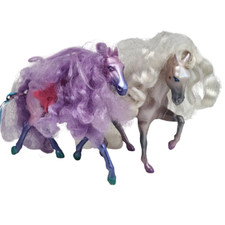 VINTAGE 1987 KENNER FASHION STAR FILLIES PURPLE JOELLE  GREY CHOLE HORSE