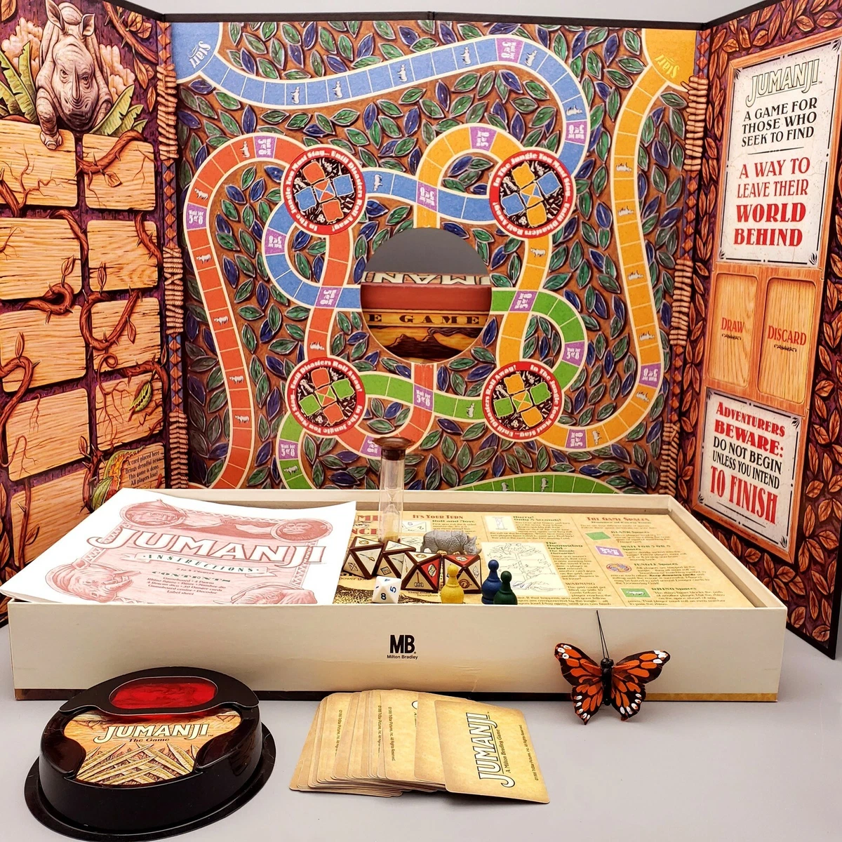 Jumanji Jeu De Société MB Complet Italien Vintage 1995 Rare R8