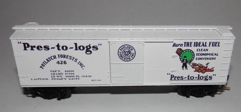 Kadee Micro Trenes N 40' Potlach Forests 426 Dbl. Coche de caja forrado de madera #42060 Foto 3 de 4