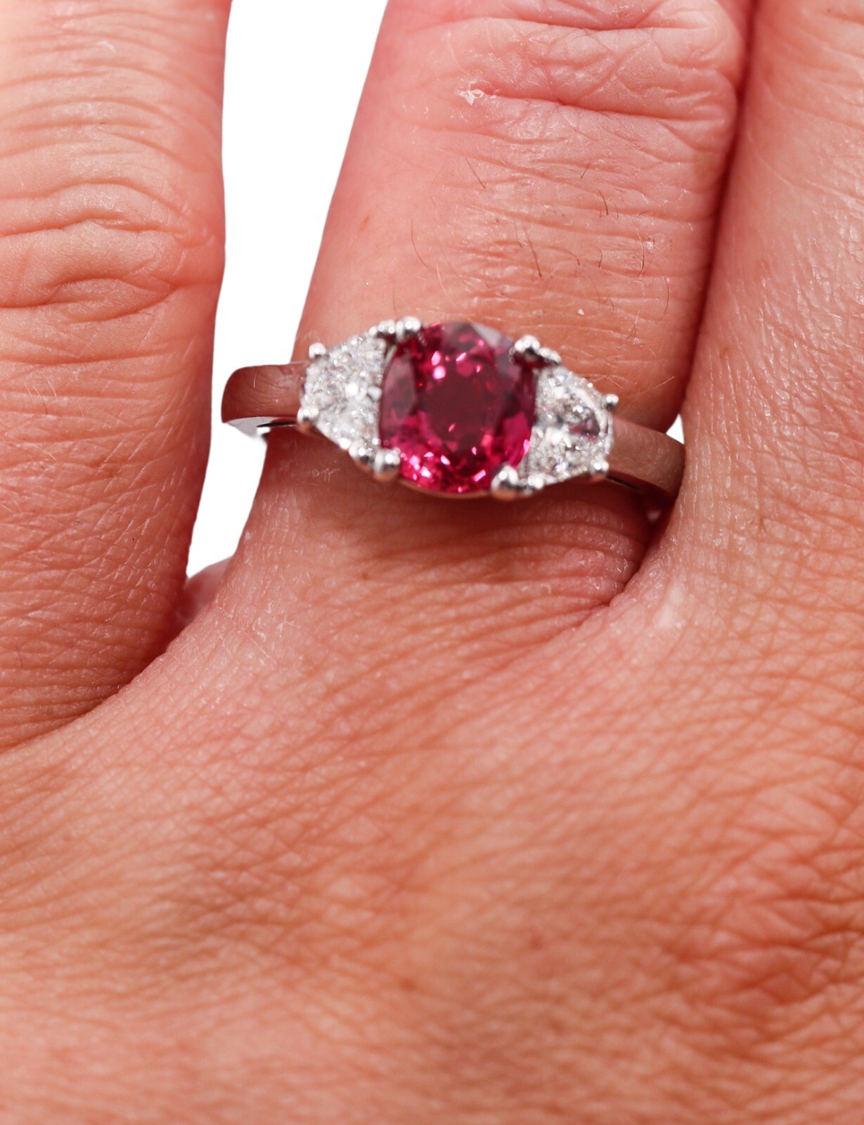 2.07ct Ruby Diamond Gold Ring - image 4