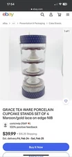 Grace Tea Wear Porcelain Stackable Cup Cake Stands