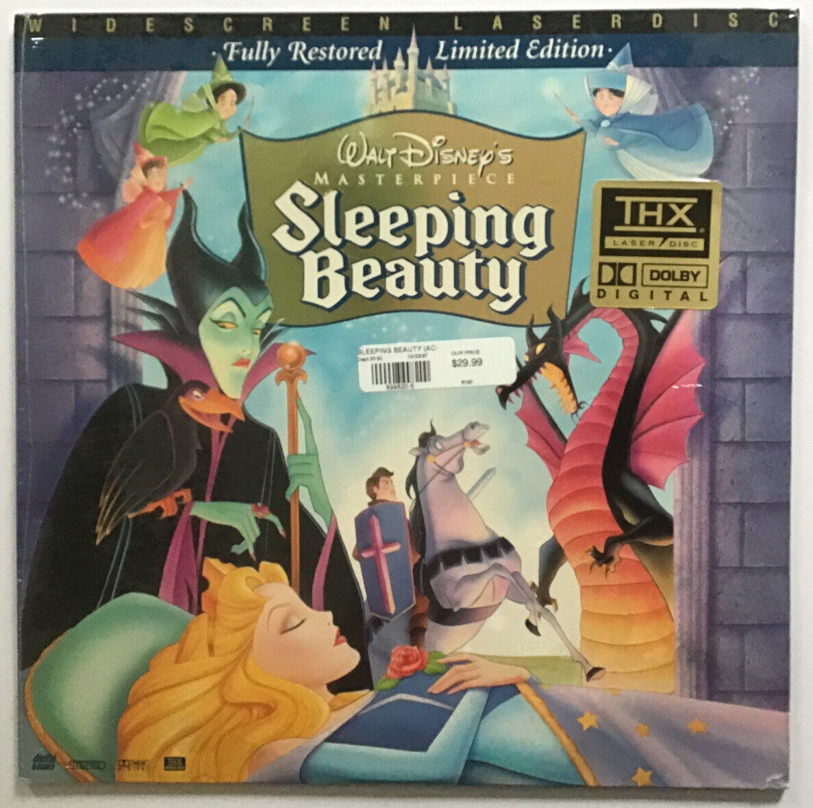 Walt Disney Sleeping Beauty Fully Restored Limited Edition Widescreen Laserdisc For Sale Online Ebay