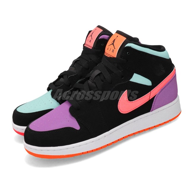 jordan 1 black purple orange
