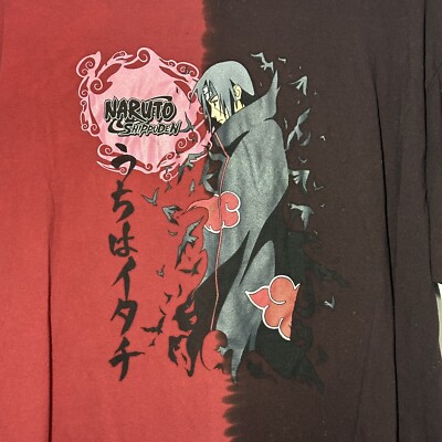 Y2K Naruto Shippuden Collection T-Shirt Itachi Uchiha Mens XL