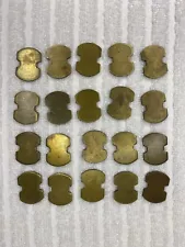 40x Brass Security Golf Bucket of Balls Driving Range Tokens. RARE Lot