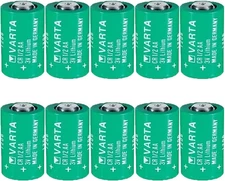 「10 Pack」CR1/2AA 3V Lithium Battery for Varta CR1/2AA Battery 950mAh