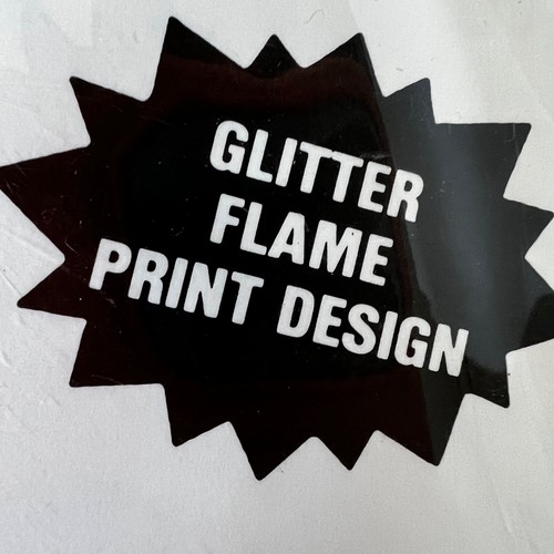 Vtg 1989 RUBIE'S Costume Glittered Devil Tights Halloween Flames NOS NIP 80's - Picture 6 of 10