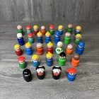 Vintage Fisher Price Little People Lot Of 31 Figures People Toy Lot Light Wear