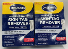 2PK DR.Scholl's Freeze Away Skin Tag Remover  8 Treatments Each  EXP 5/27