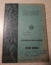 Kramer Schlepper KW200 Ersatzteilliste 
