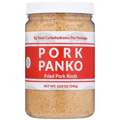 Pork Panko - 0 Carb Rind Bread Crumbs - Keto and 12 Ounce (Pack of 1)