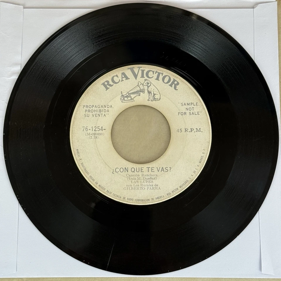 Latin 45 Victor Las Lupes con Los Rurales de Gilbert Parra - Canalla Mexico RARE - Image 4 of 4