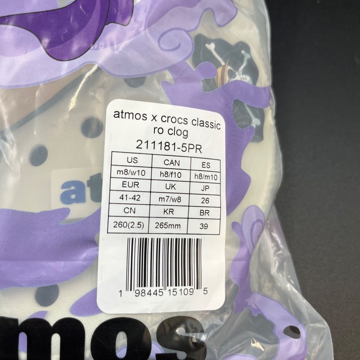 Crocs Classic Clog ONE PIECE x atmos Luffy Gear 5 211181-5PR Men's Crocs Classic Clog ONE PIECE x atmos Luffy Gear 5 211181-5PR Men's