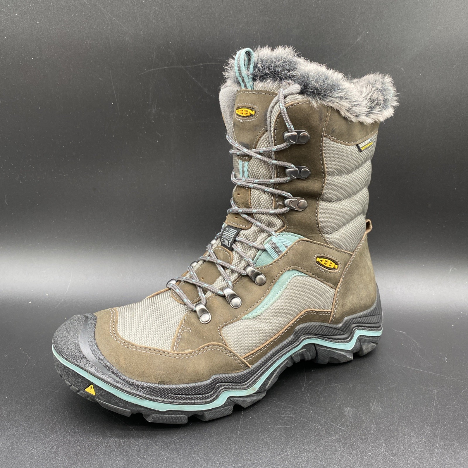 Stivali da trekking invernali Keen donna Durand Polar impermeabili pelliccia alti taglia 10