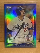 2014 Topps Opening Day Blue Holofoil /2014 Adrian Gonzalez #182 