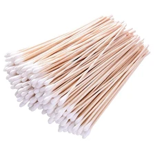6 Long Cotton Swabs 1400pcs for Makeup, Gun Cleaning or Pets Care