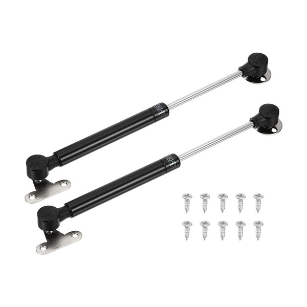 2 StüCk 60N/13Lb Gasfedern FüR SchräNke Gasdruckfedern HebestüTzen Schwarz-image