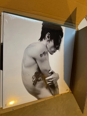 Yungblud Idols Blood Filled Liquid Vinyl Record And Exclusive Postcard In Hands - Image 1 of 2
