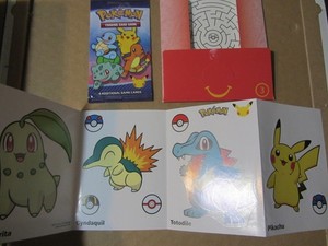 Pokemon McDonald's Happy Meal Toy, Stickers, New in Plastic Cards