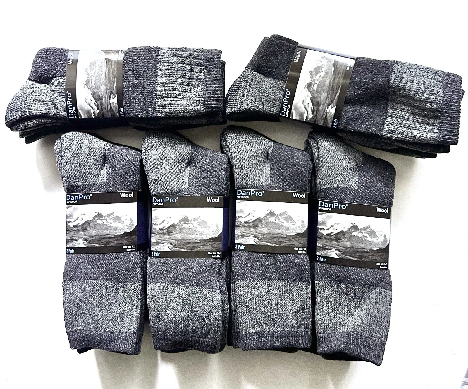 12 Pairs Mens DanPro Wool Blend Heavy Duty Cushioned Mid Calf Thermal Boot Socks
Opens in a new wind