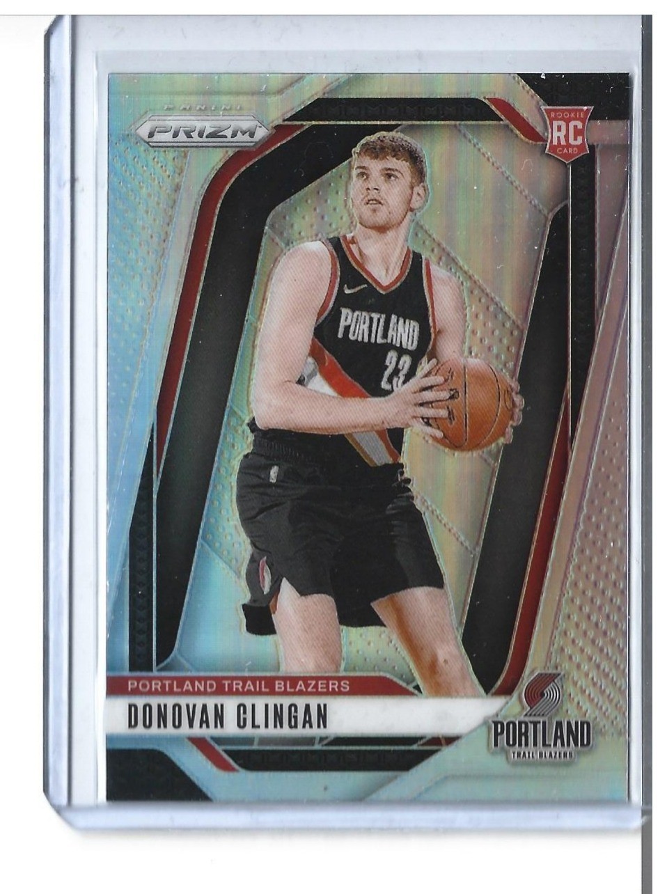 2024-25 Prizm #221 Silver Donovan Clingan Blazers RC