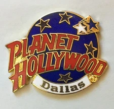 Vintage Planet Hollywood DALLAS Hard Enamel Collectible Lapel Pin.