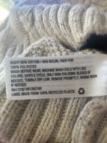 Cat & Jack Button Front Oatmeal Sweater Size 2T Fisherman Fair Isle Nordic - Picture 7 of 7