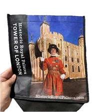 Reuseable Shopping Bag Tower of London Historic Royal Palaces Carry-All Tote Sm