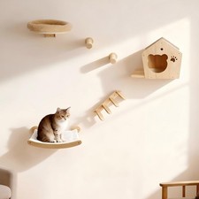 6PCS Cat Climbing Wall Set DIY Cat Tree Cat Tower cat condo cat scratching post