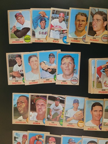 1968 Topps Baseball Starter Lot - 83 Cards - Davey Johnson | Matty Alou | More! - Picture 4 of 7