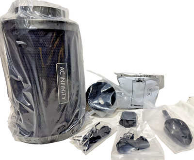 AC Infinity AC-RCF6 6  Refillable Carbon Filter Kit w/ Accessories New Open Box