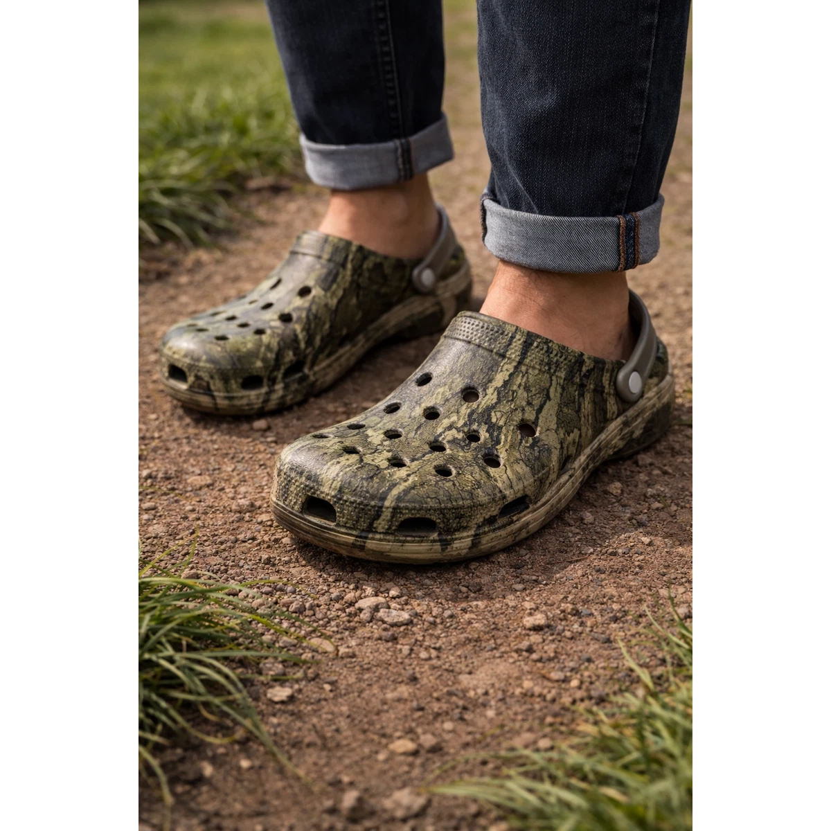 Crocs Camo Clogs Men’s 11 Veil Camo Beach Camping Outdoors Water Shoes Crocs Men main image 4