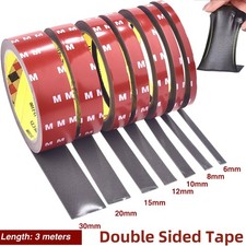 Tape Acrylic Foam Double Sided Back Car Mounting Adhesive 3m X10mm 10ft