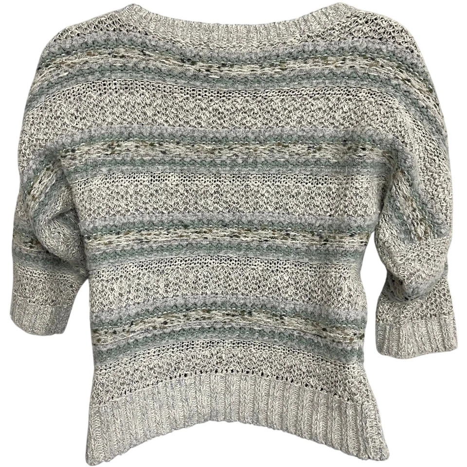 Suéter Maurices Mujer Talla S Rayas Cuello Redondo Tejido Manga 3/4 Mezcla Lana Foto 2 de 4