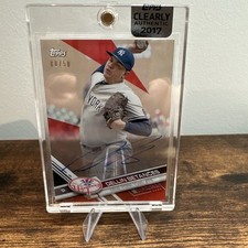 2017 Topps Clearly Authentic Auto Red 35/50 Dellin Betances #CAAU-DB Auto 10g1